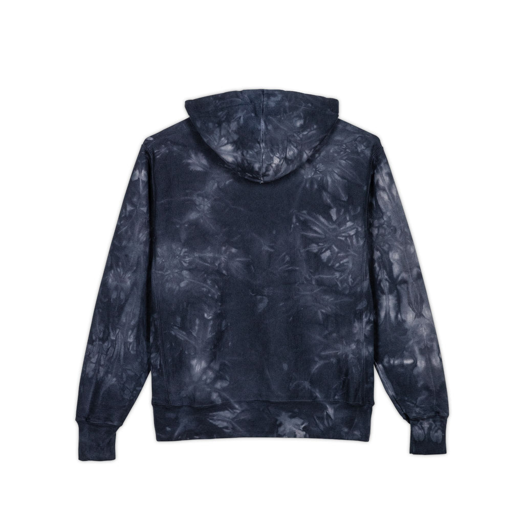 Disc Golf Man Logo Tie-Dye 'Rise Wolf' Embroidered Hoodie