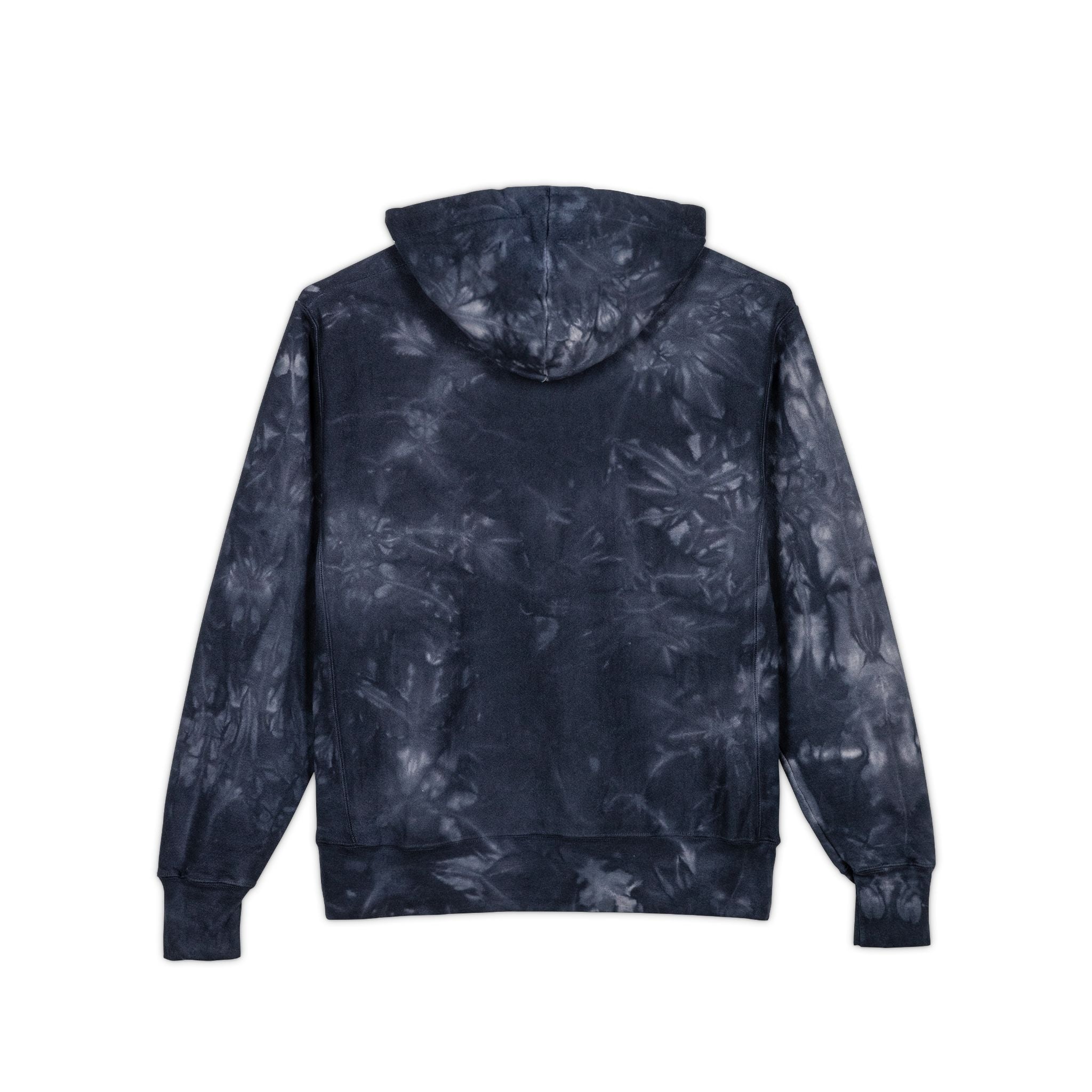 Disc Golf Man Logo Tie-Dye 'Rise Wolf' Embroidered Hoodie