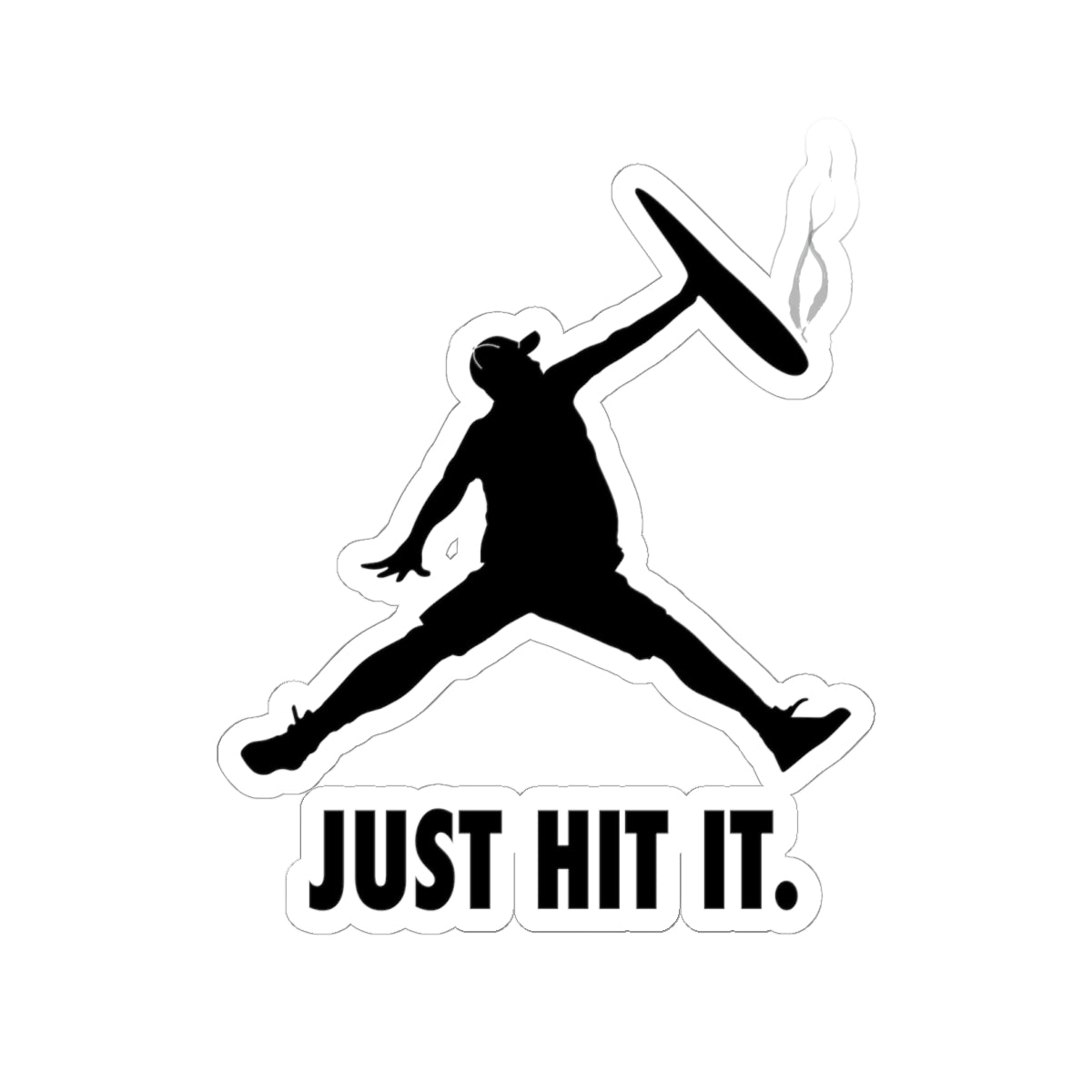 JUST HIT IT Logo Cut Sticker — Silhouette Ace Logo