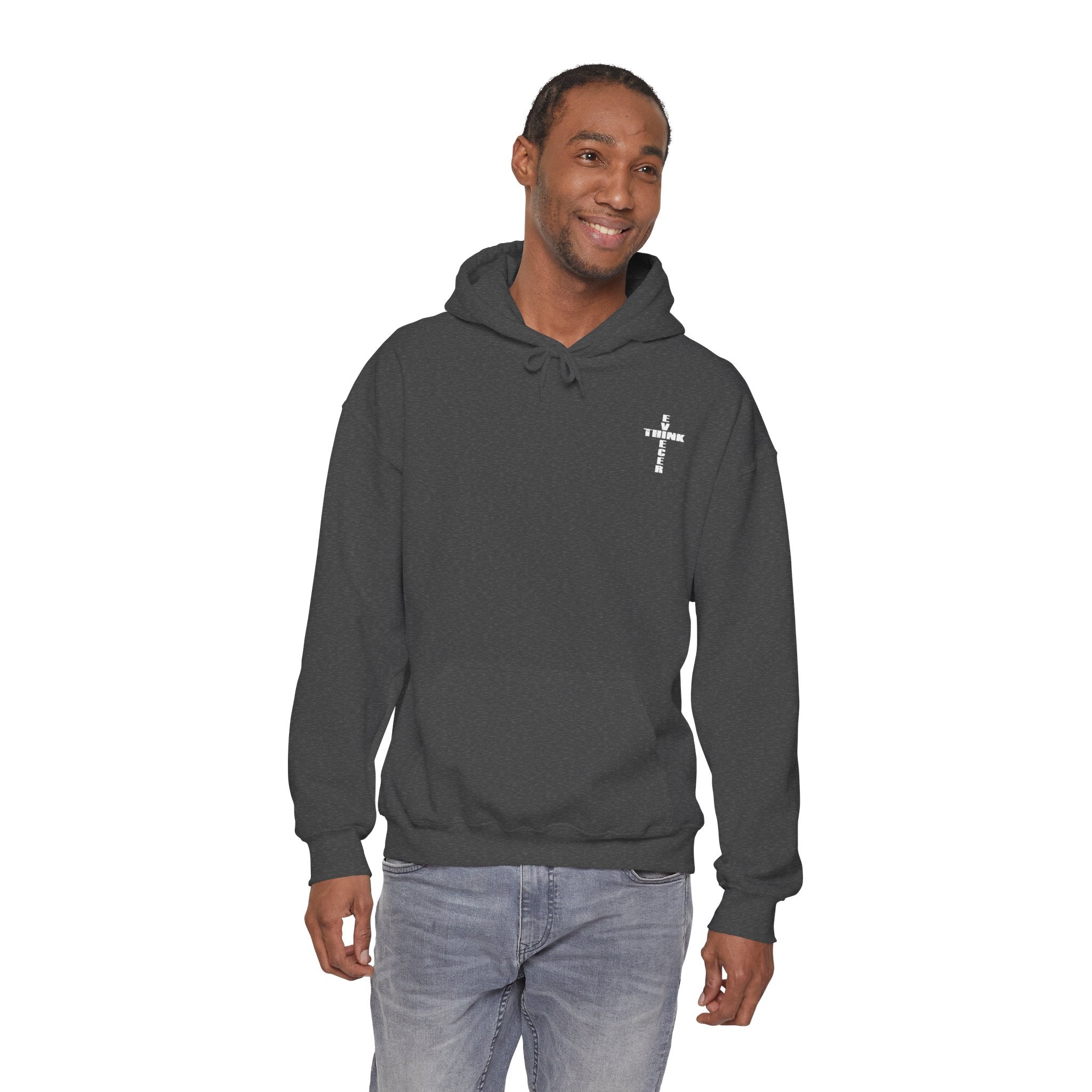 Think / Receive Small Cross Hoodie