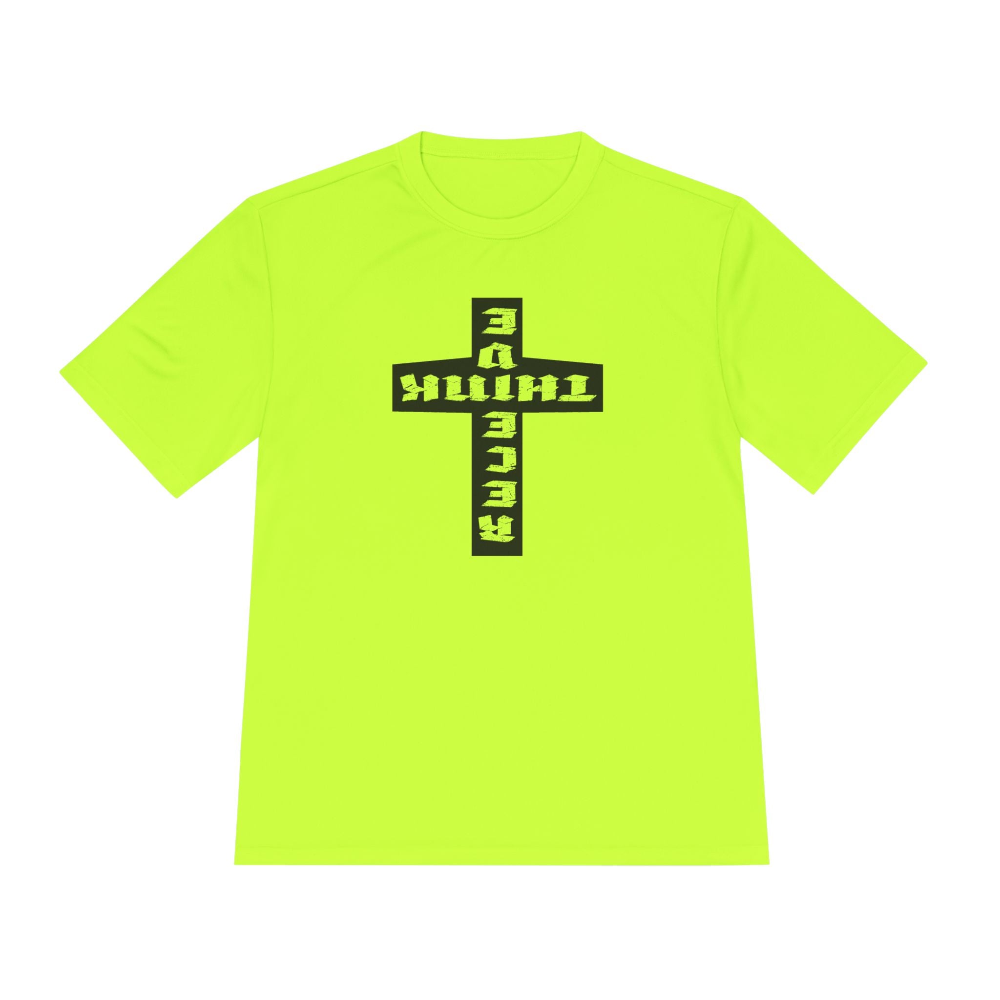 Think / Receive Reverse Cross Performance Tee —  Moisture-Wicking Shirt