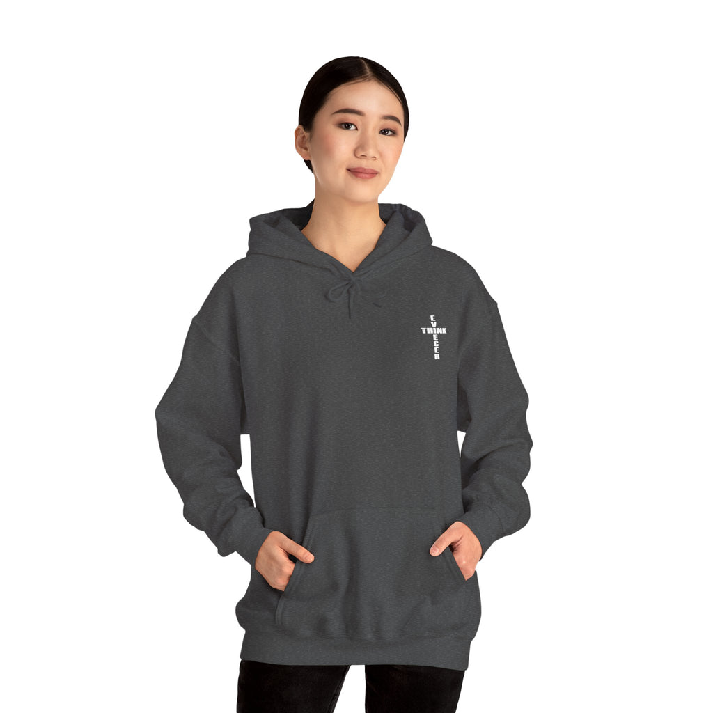 Think / Receive Small Cross Hoodie