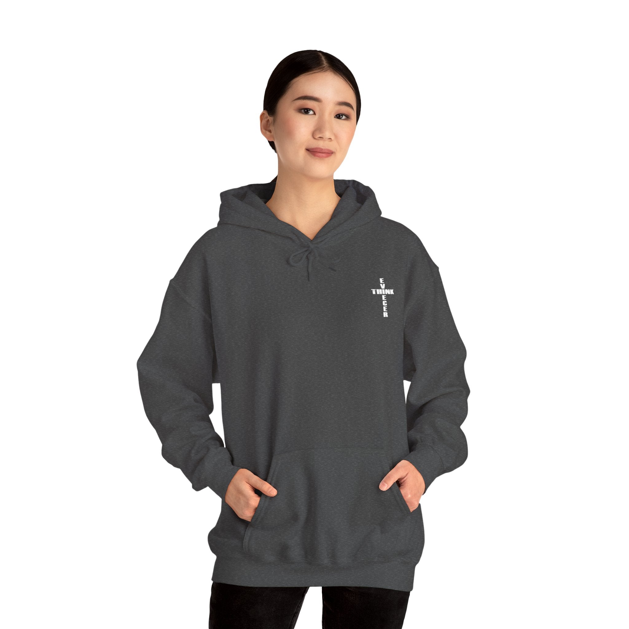 Think / Receive Small Cross Hoodie