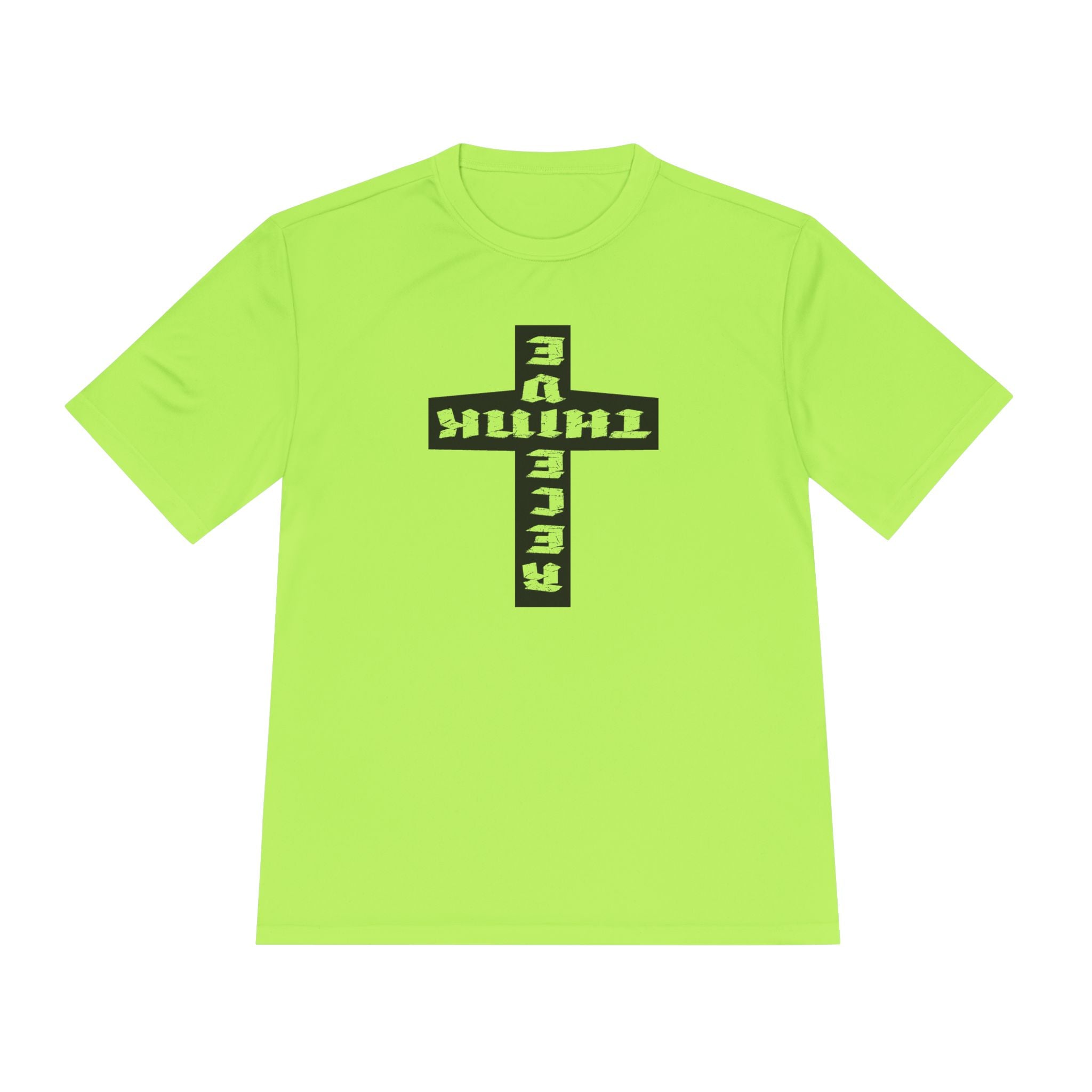 Think / Receive Reverse Cross Performance Tee —  Moisture-Wicking Shirt