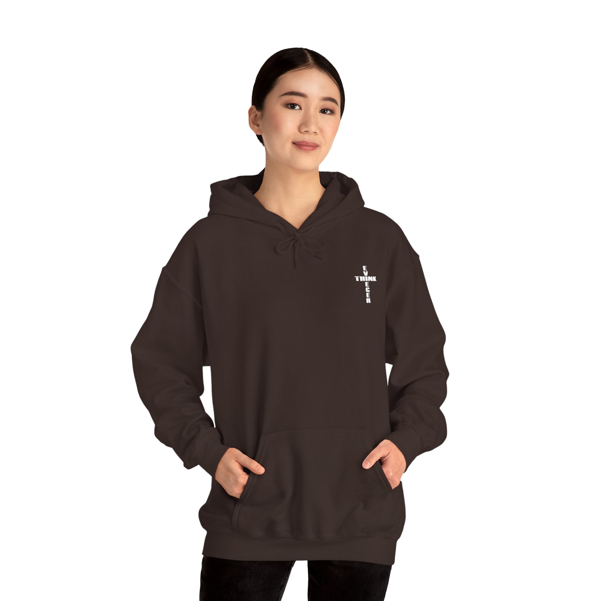 Think / Receive Small Cross Hoodie