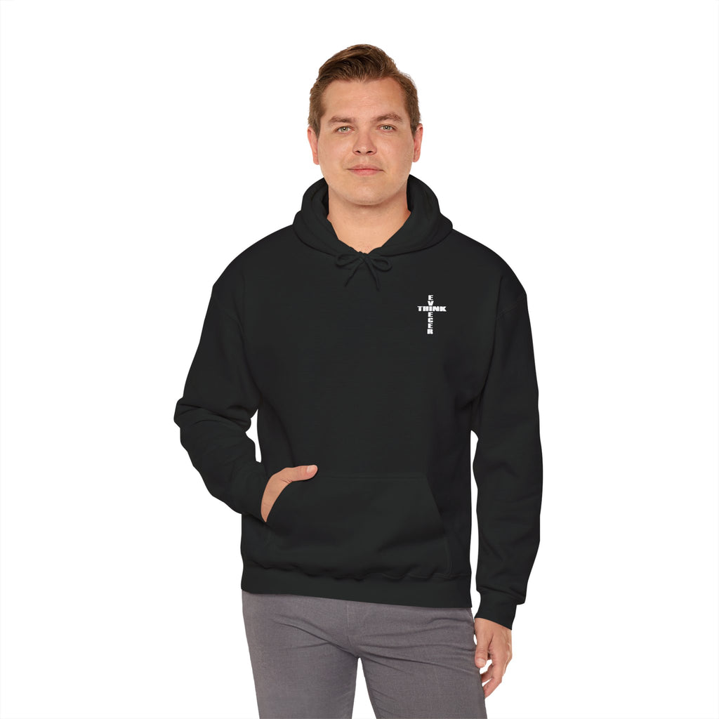 Think / Receive Small Cross Hoodie