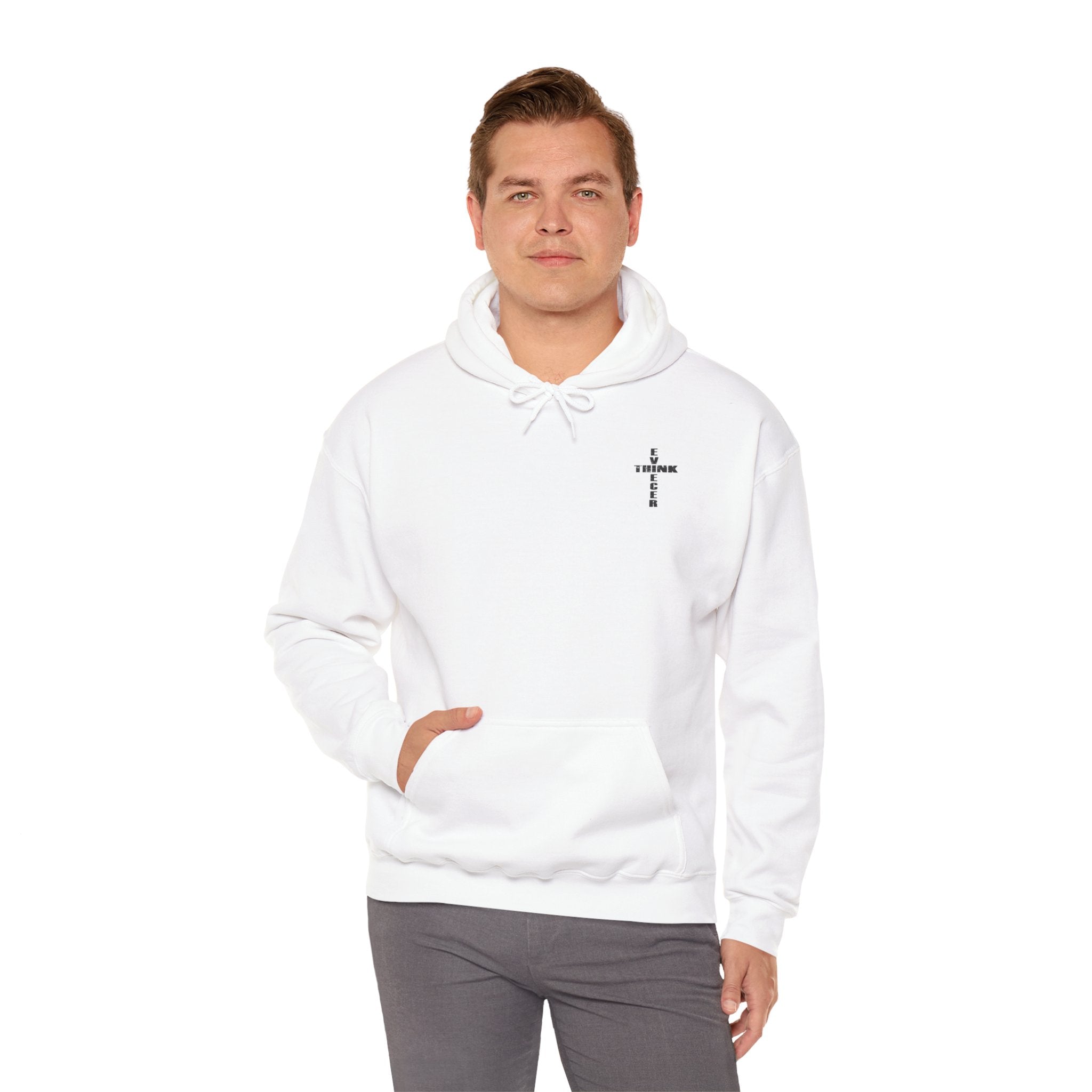 Think / Receive Small Cross Hoodie