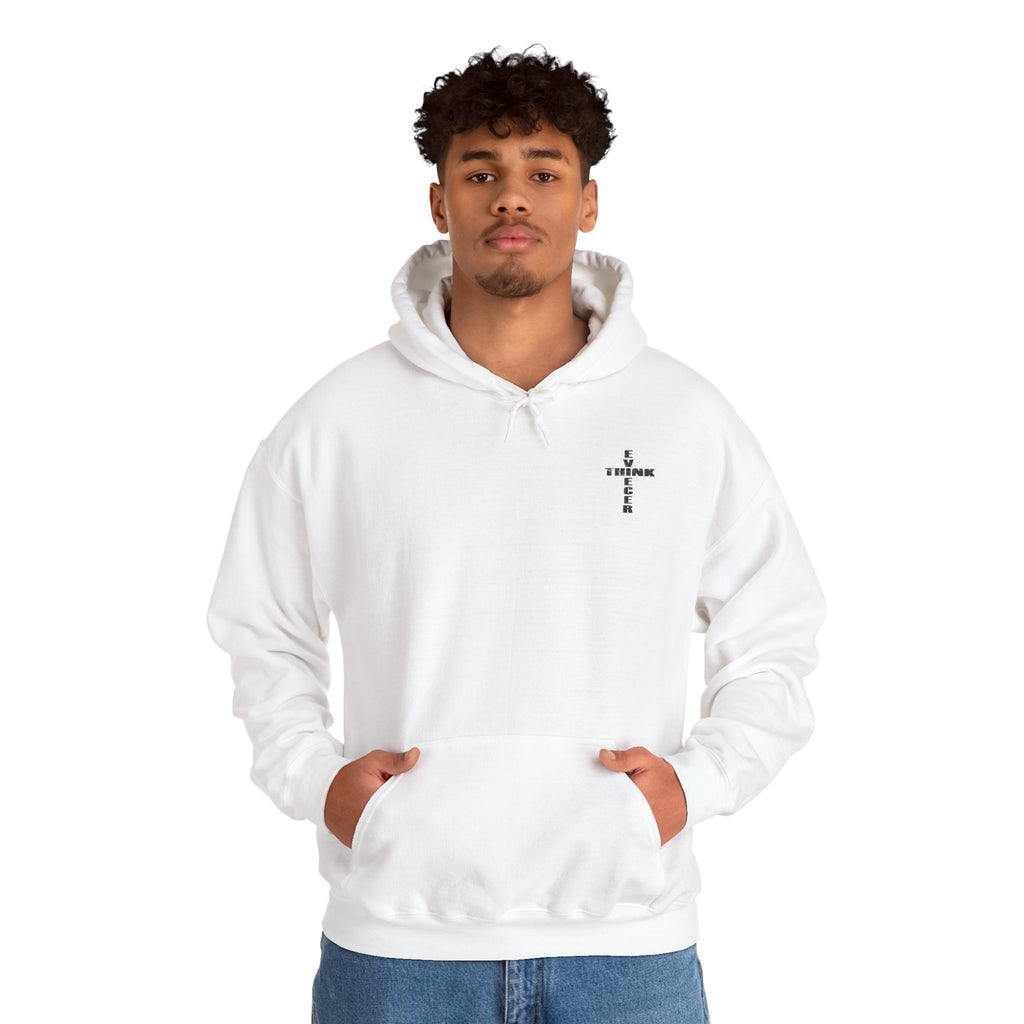 Think / Receive Small Cross Hoodie