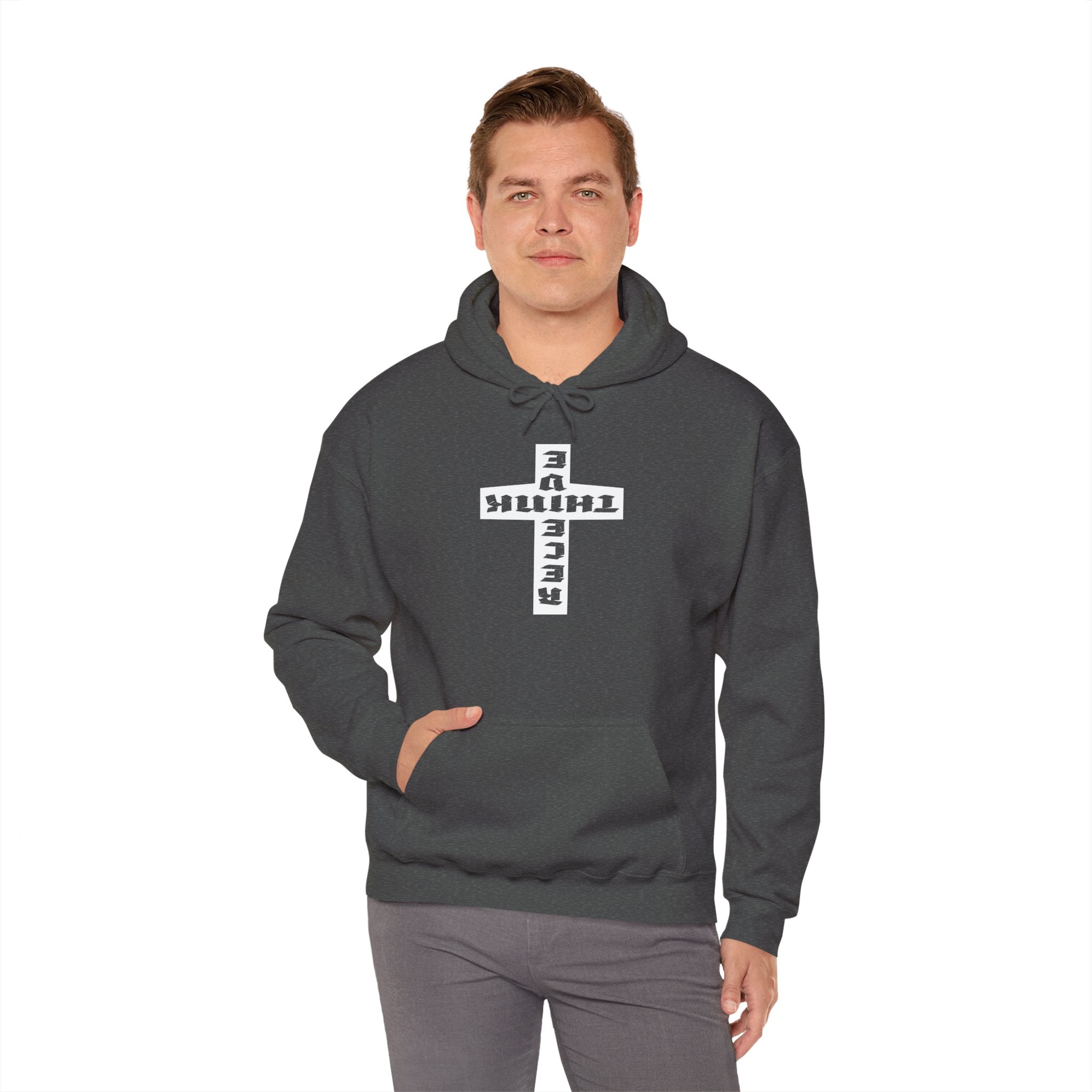 Think / Receive Reverse Cross Hoodie