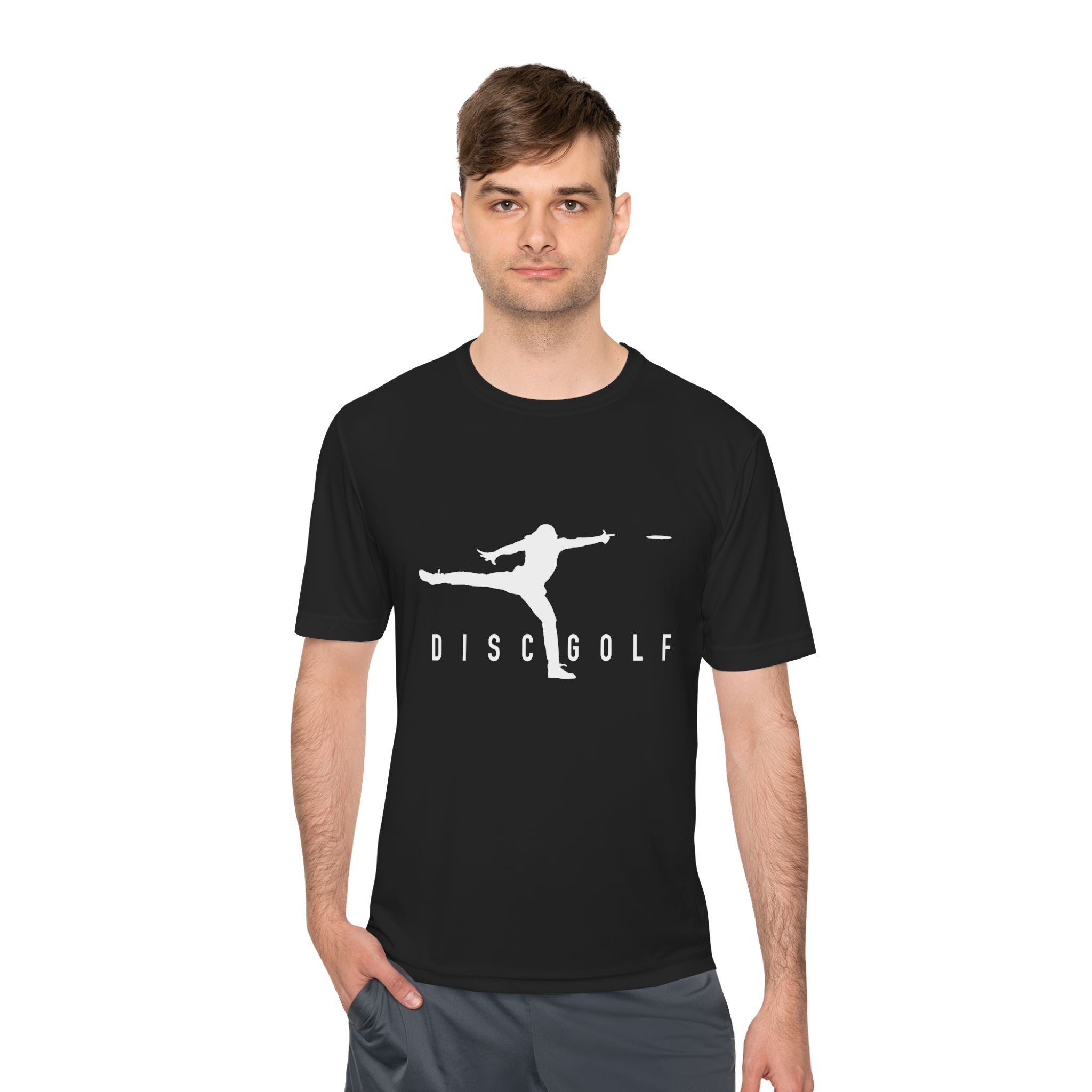 Disc Golf Man XLOGO Performance Tee —  Moisture-Wicking Shirt