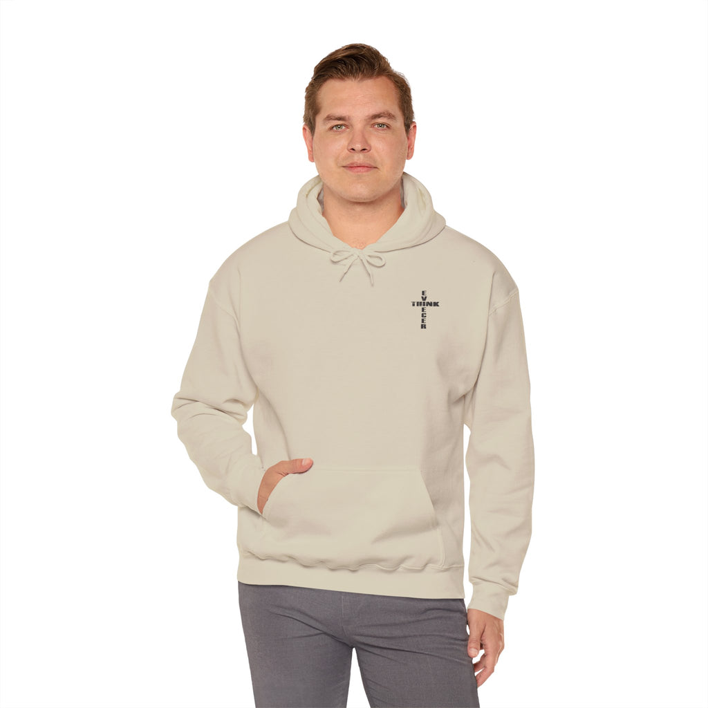 Think / Receive Small Cross Hoodie