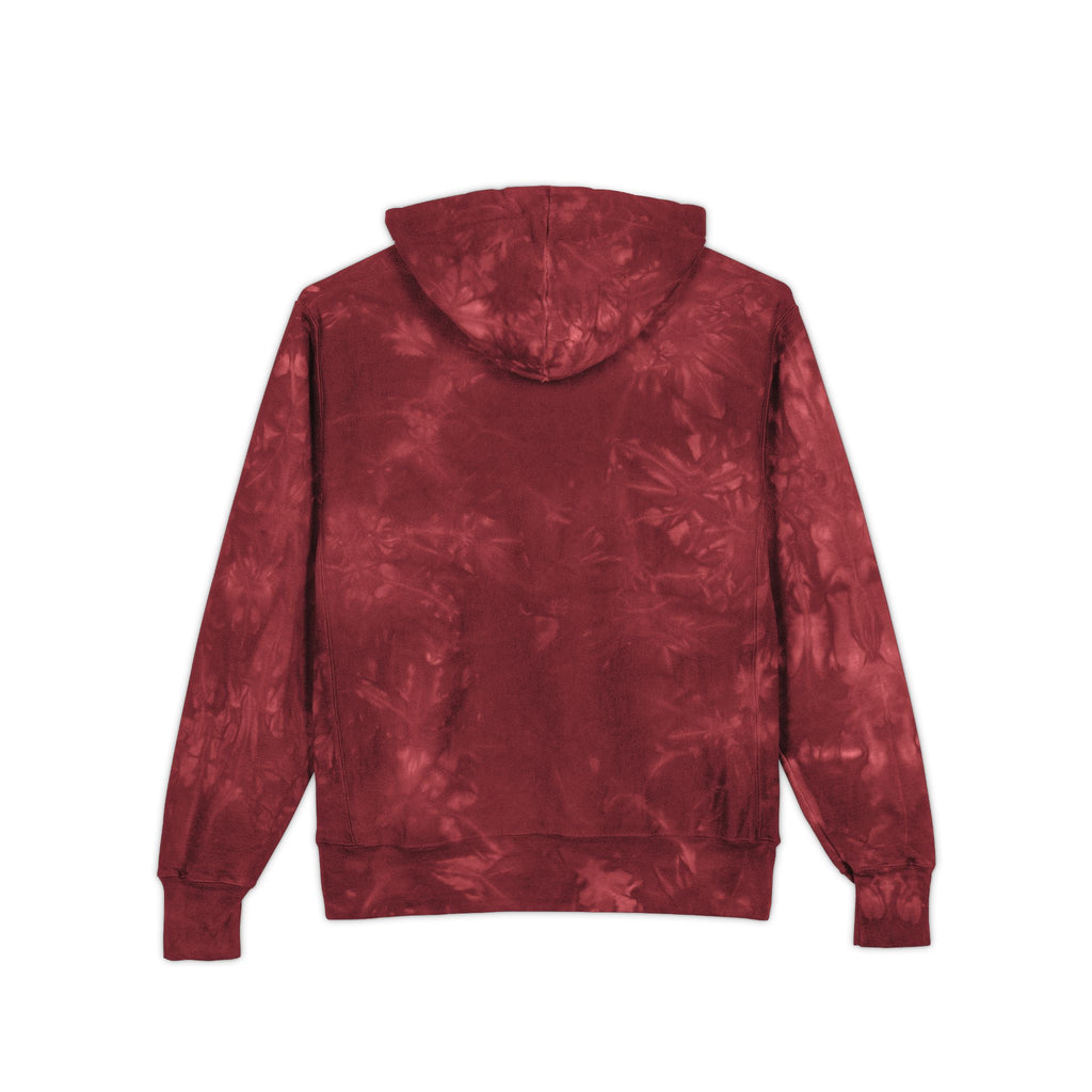 Disc Golf Man Logo Tie-Dye 'Rise Wolf' Embroidered Hoodie
