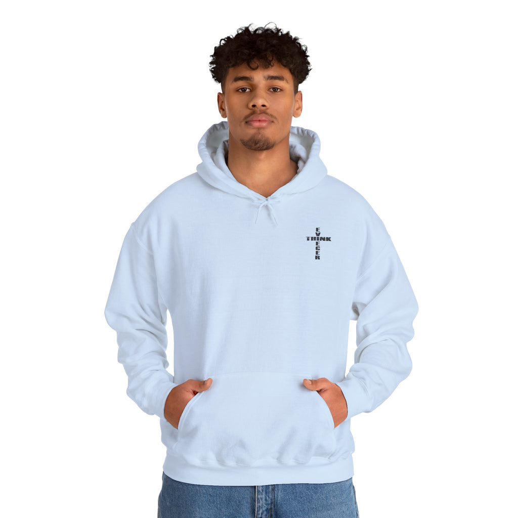 Think / Receive Small Cross Hoodie
