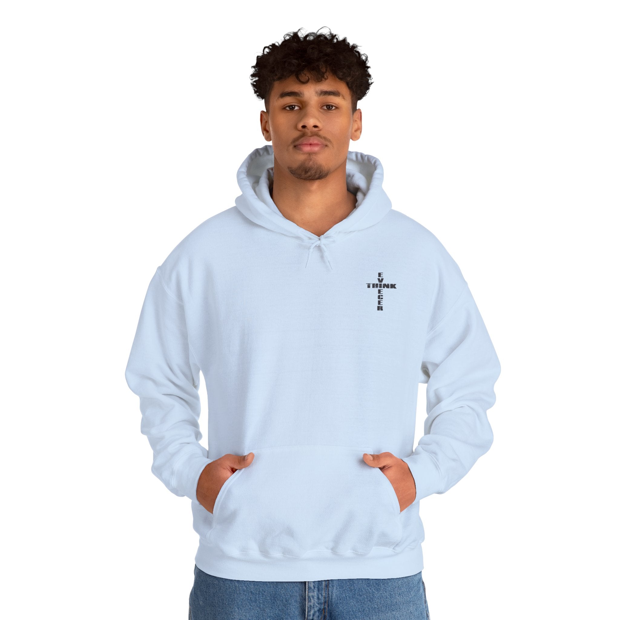 Think / Receive Small Cross Hoodie
