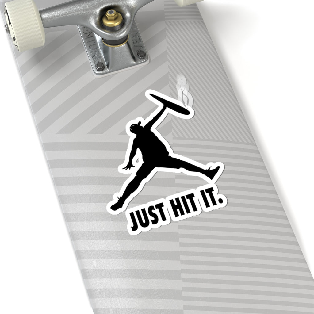 JUST HIT IT Logo Cut Sticker — Silhouette Ace Logo