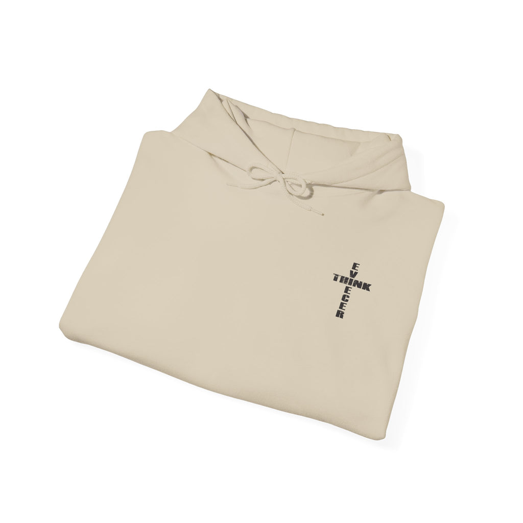 Think / Receive Small Cross Hoodie