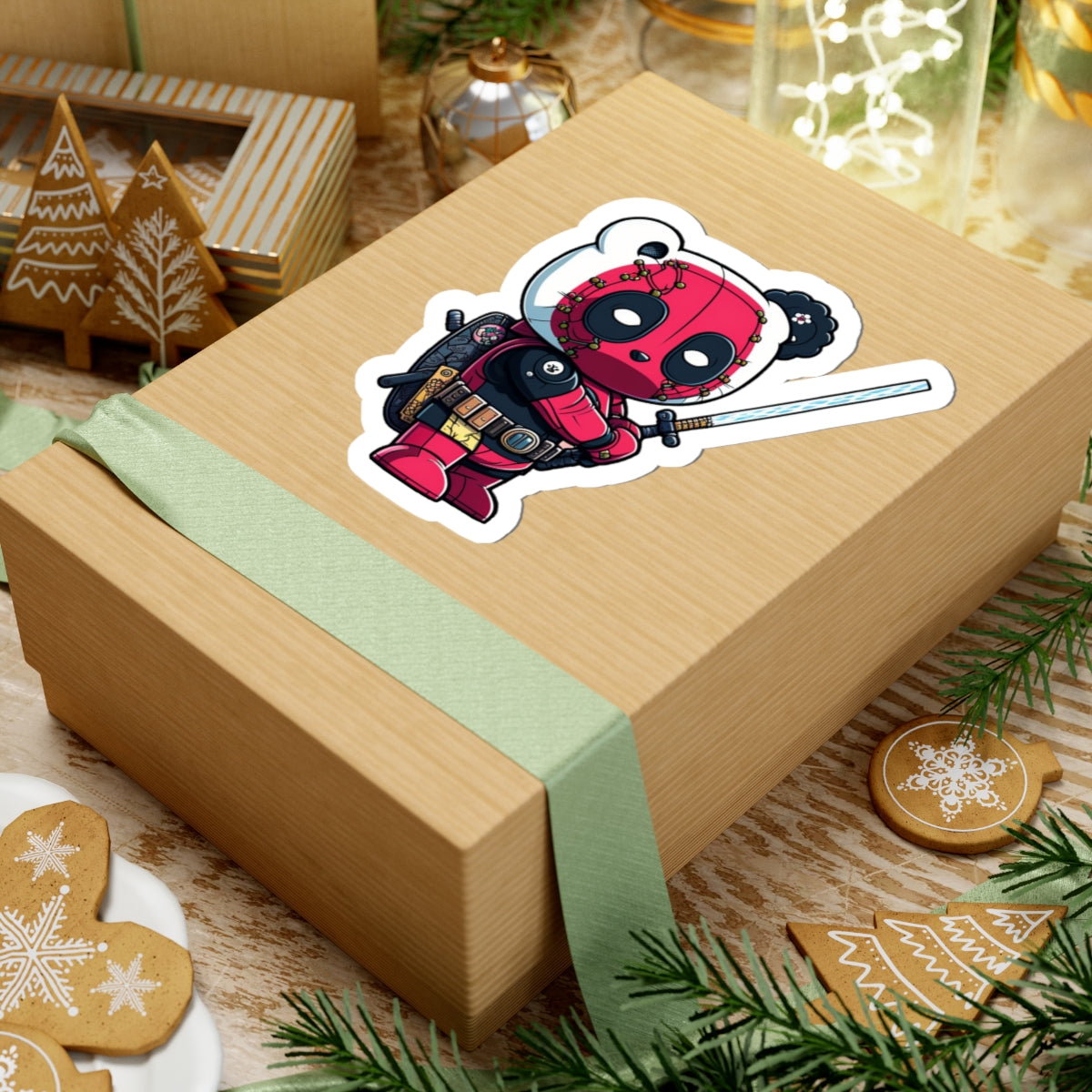 Hello Dead Kitty Cut Sticker — Silhouette Ace Logo