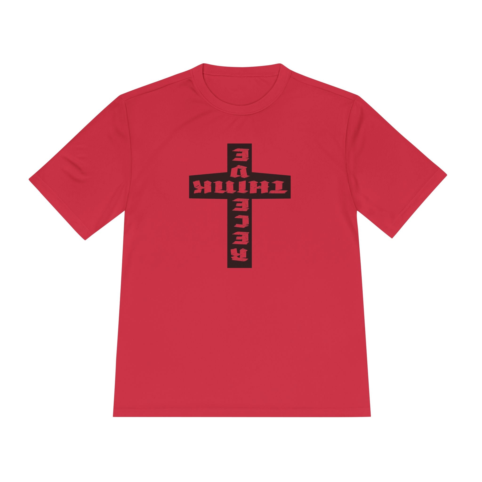 Think / Receive Reverse Cross Performance Tee —  Moisture-Wicking Shirt