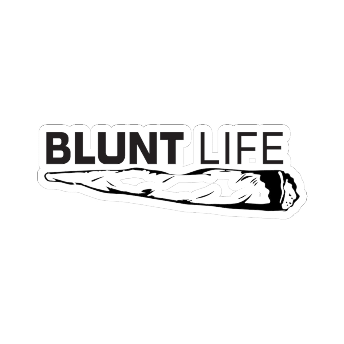 Blunt Life Cut Sticker — Silhouette Ace Logo ALT