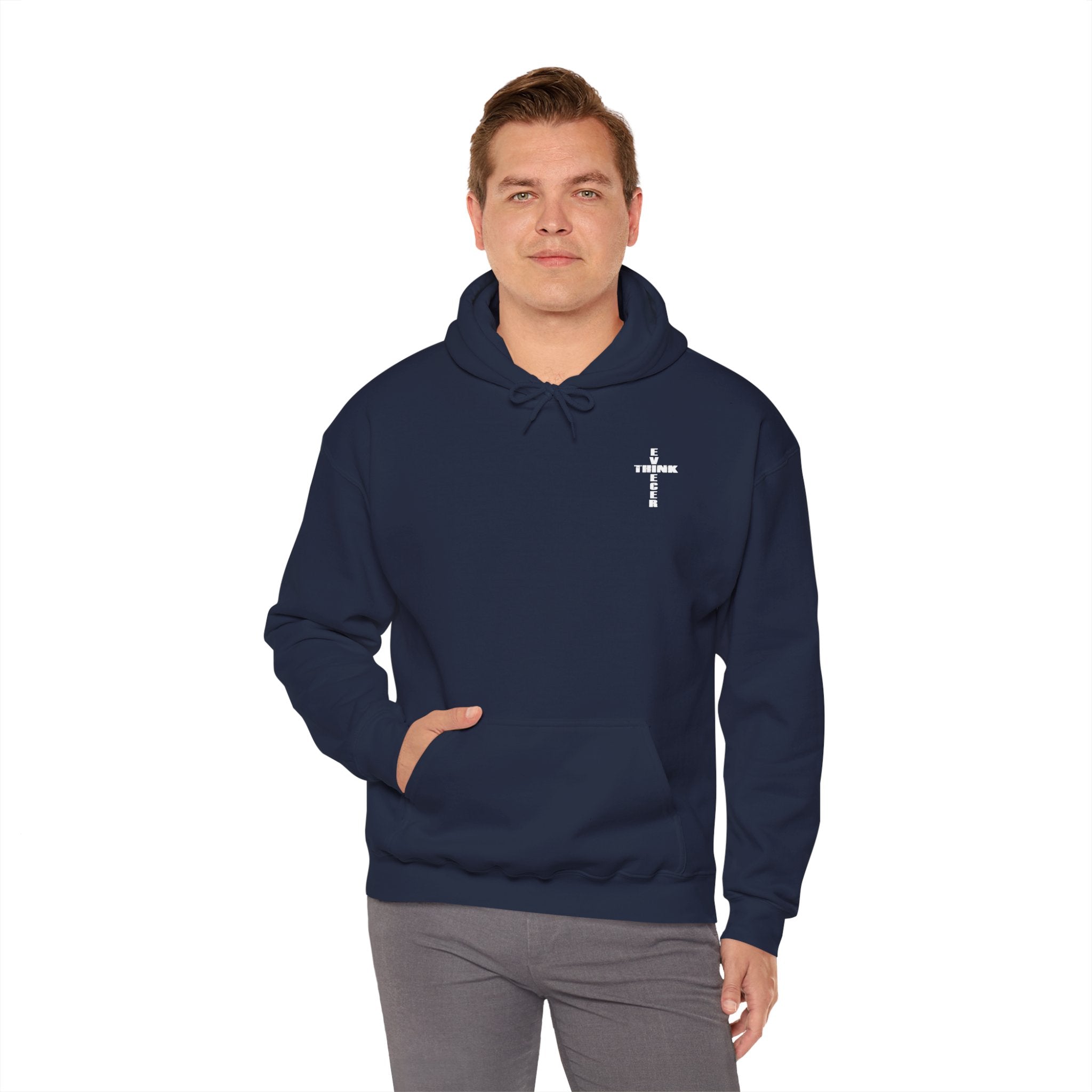 Think / Receive Small Cross Hoodie