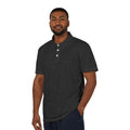 Men's Blacked Out Hemp Leaf Polo Shirt