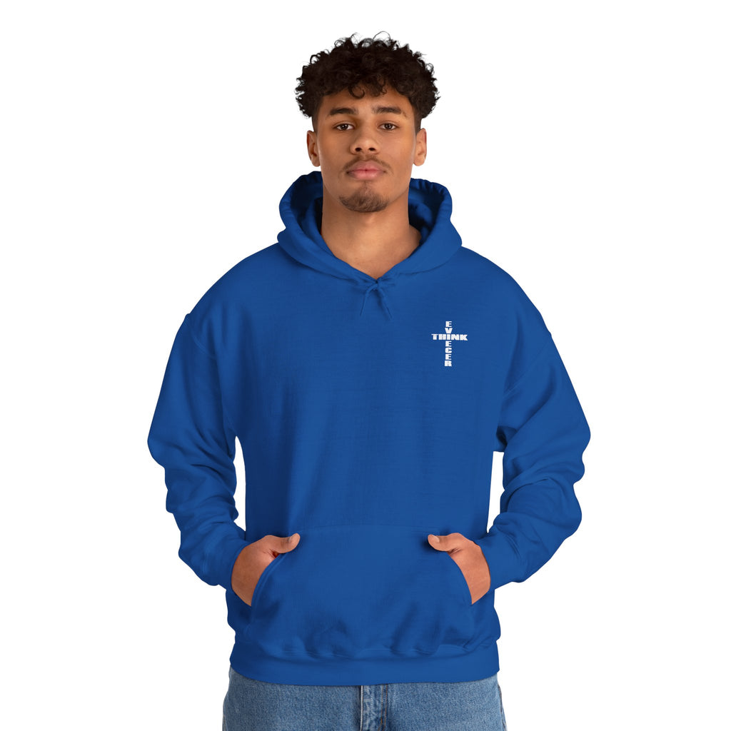 Think / Receive Small Cross Hoodie