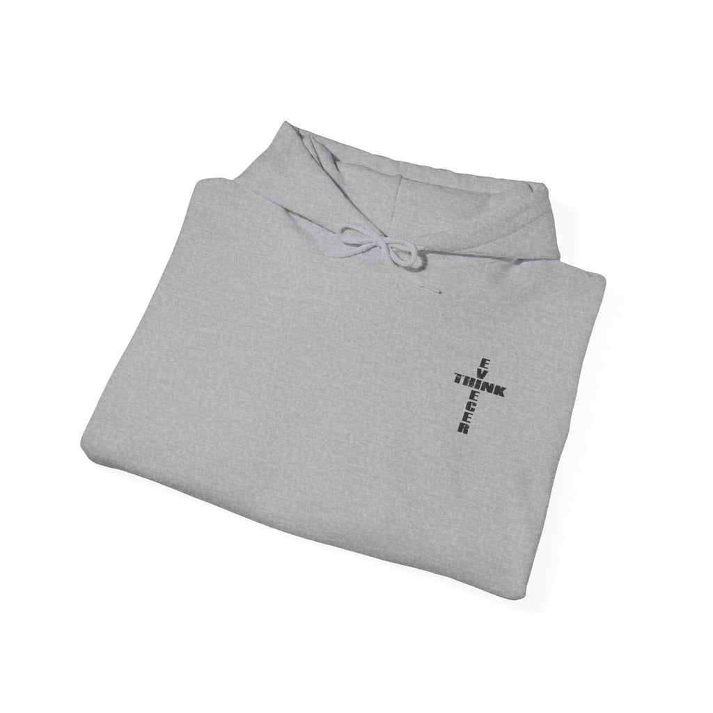Think / Receive Small Cross Hoodie