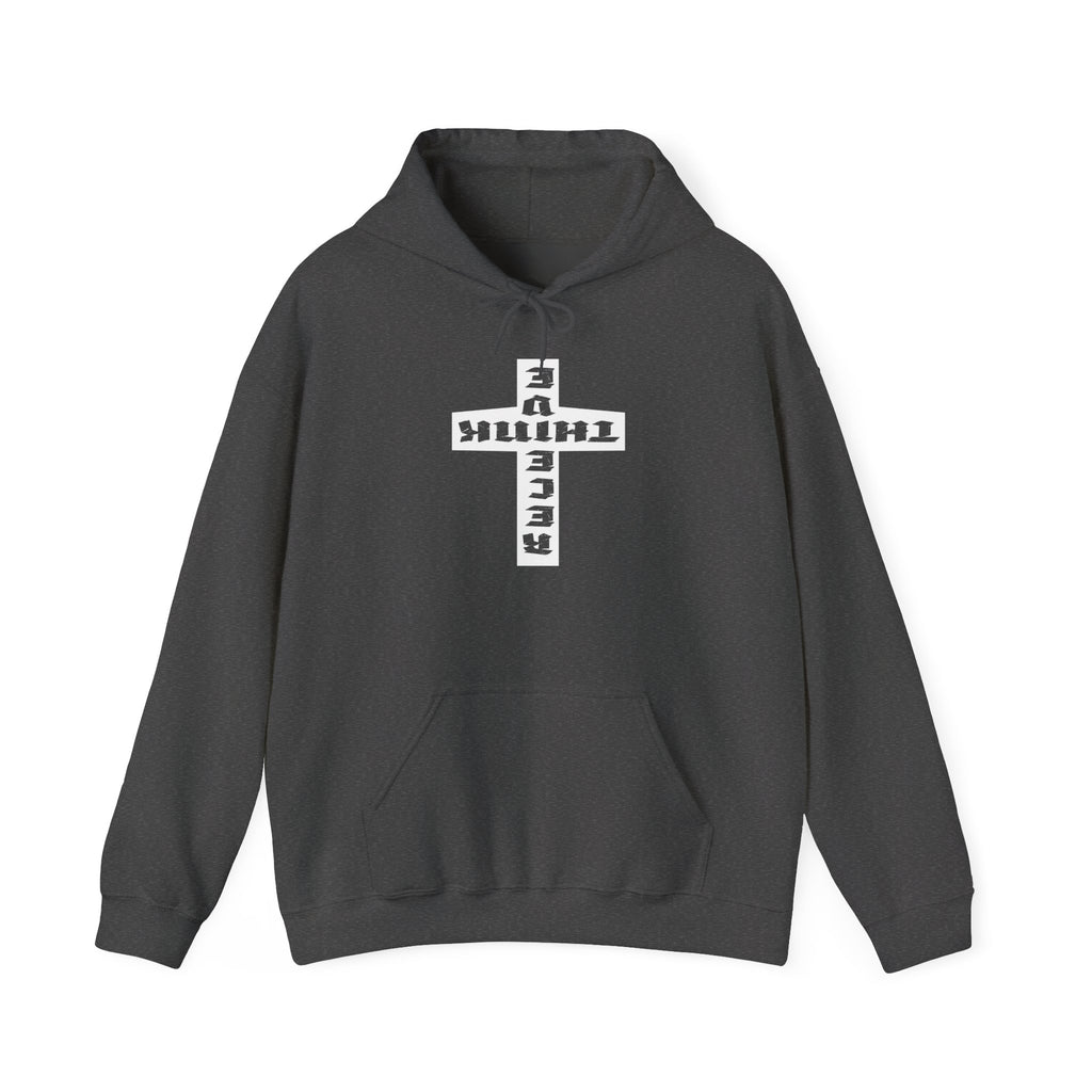 Think / Receive Reverse Cross Hoodie