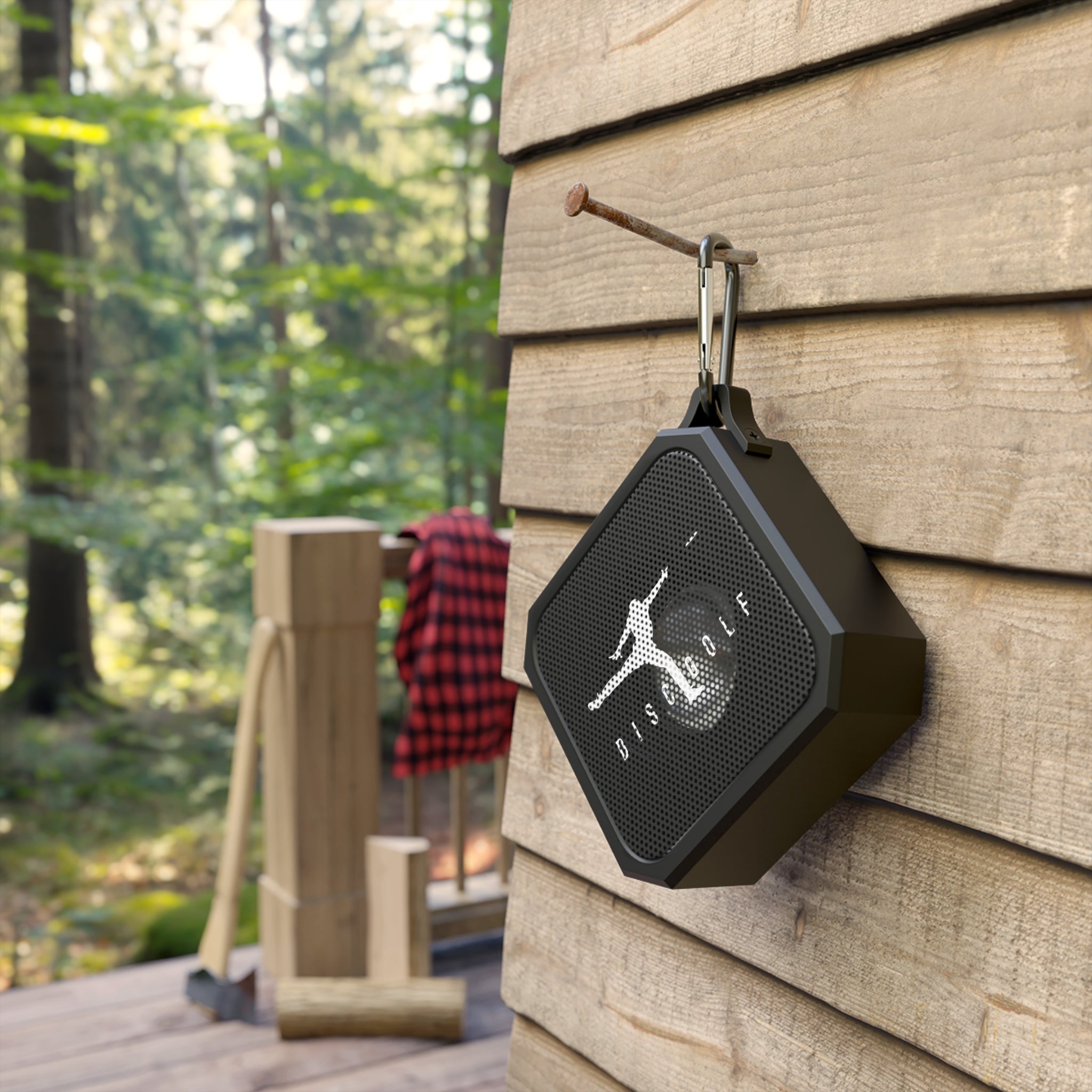 Disc Golf Man Outdoor Bluetooth Speaker — Portable Waterproof Camping Speaker