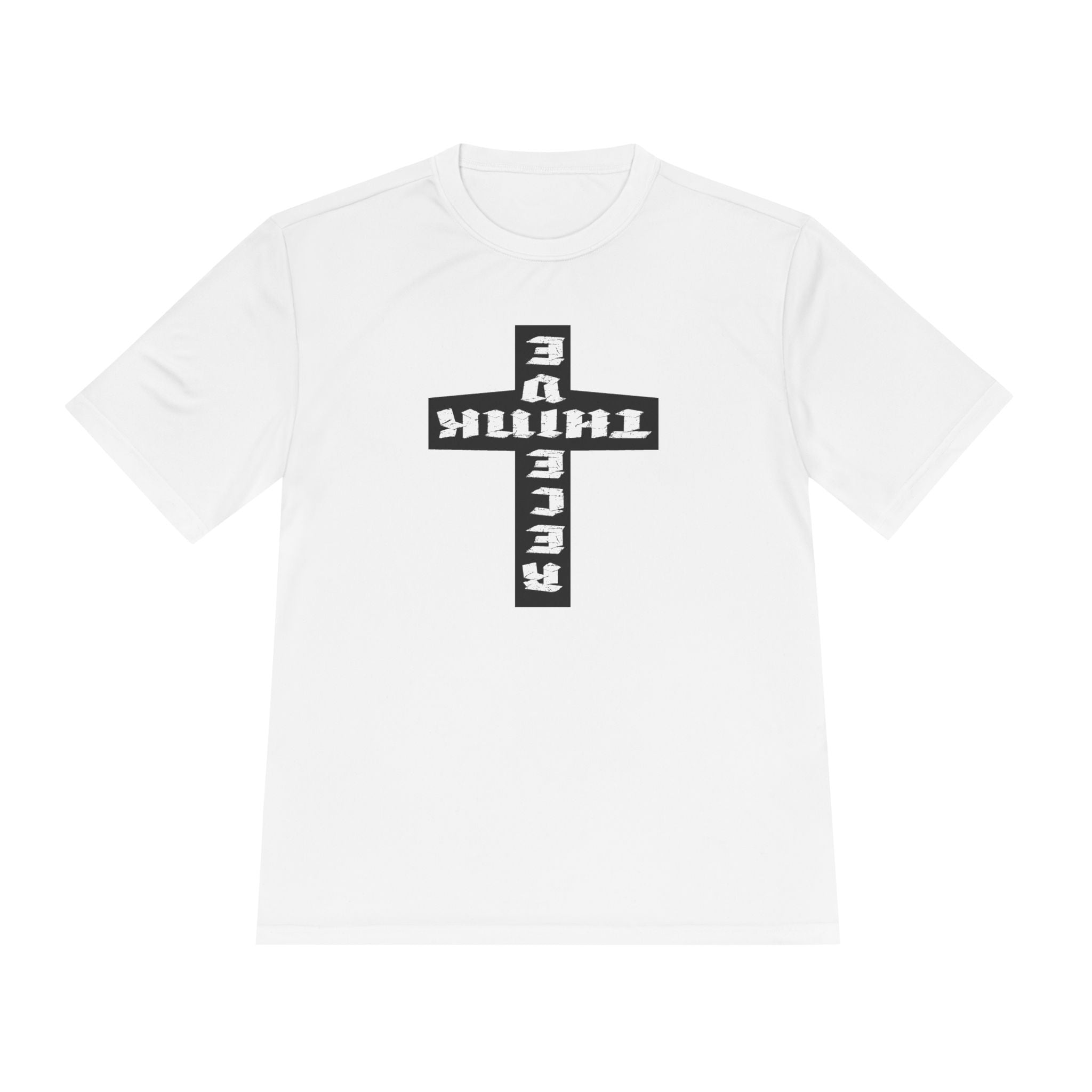Think / Receive Reverse Cross Performance Tee —  Moisture-Wicking Shirt