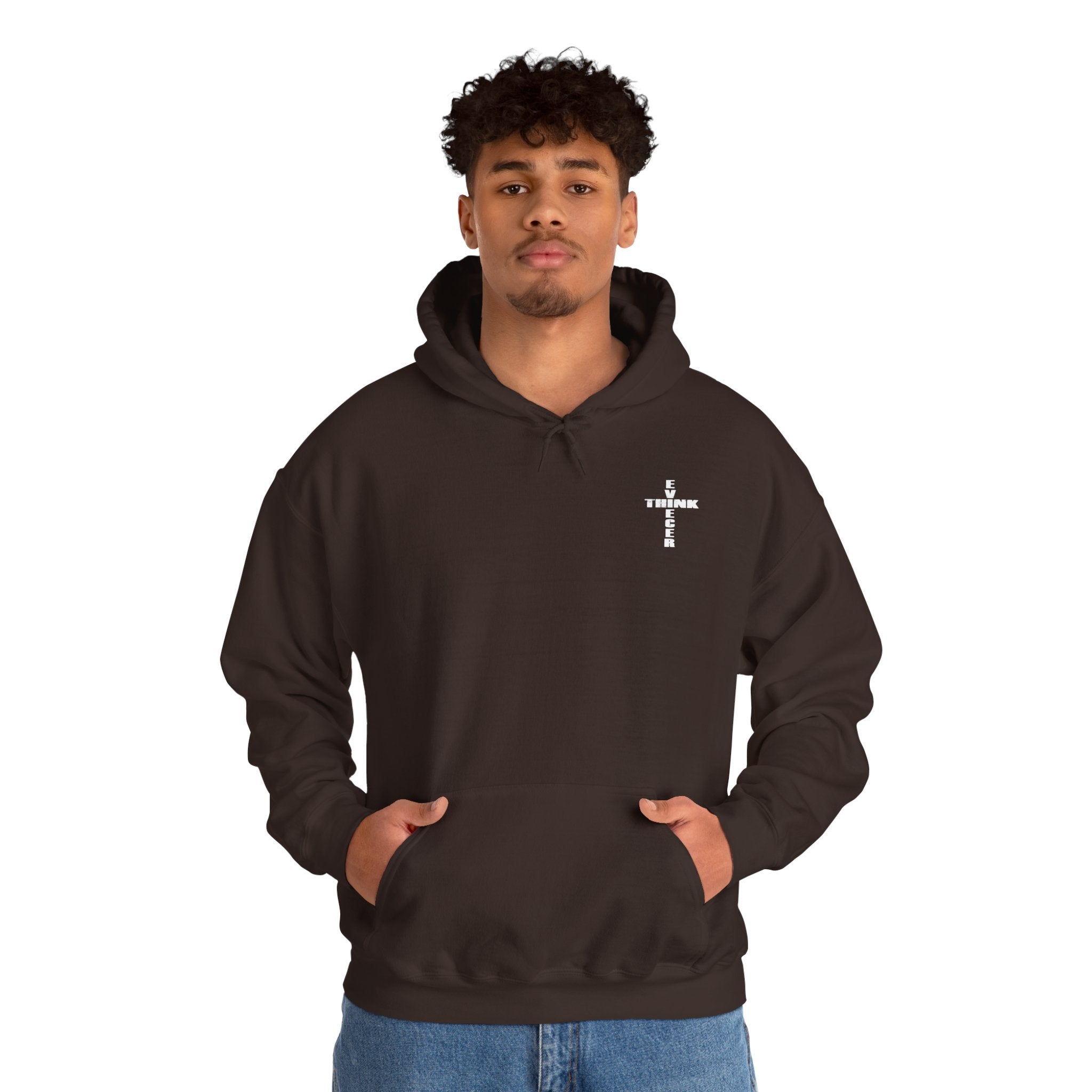 Think / Receive Small Cross Hoodie