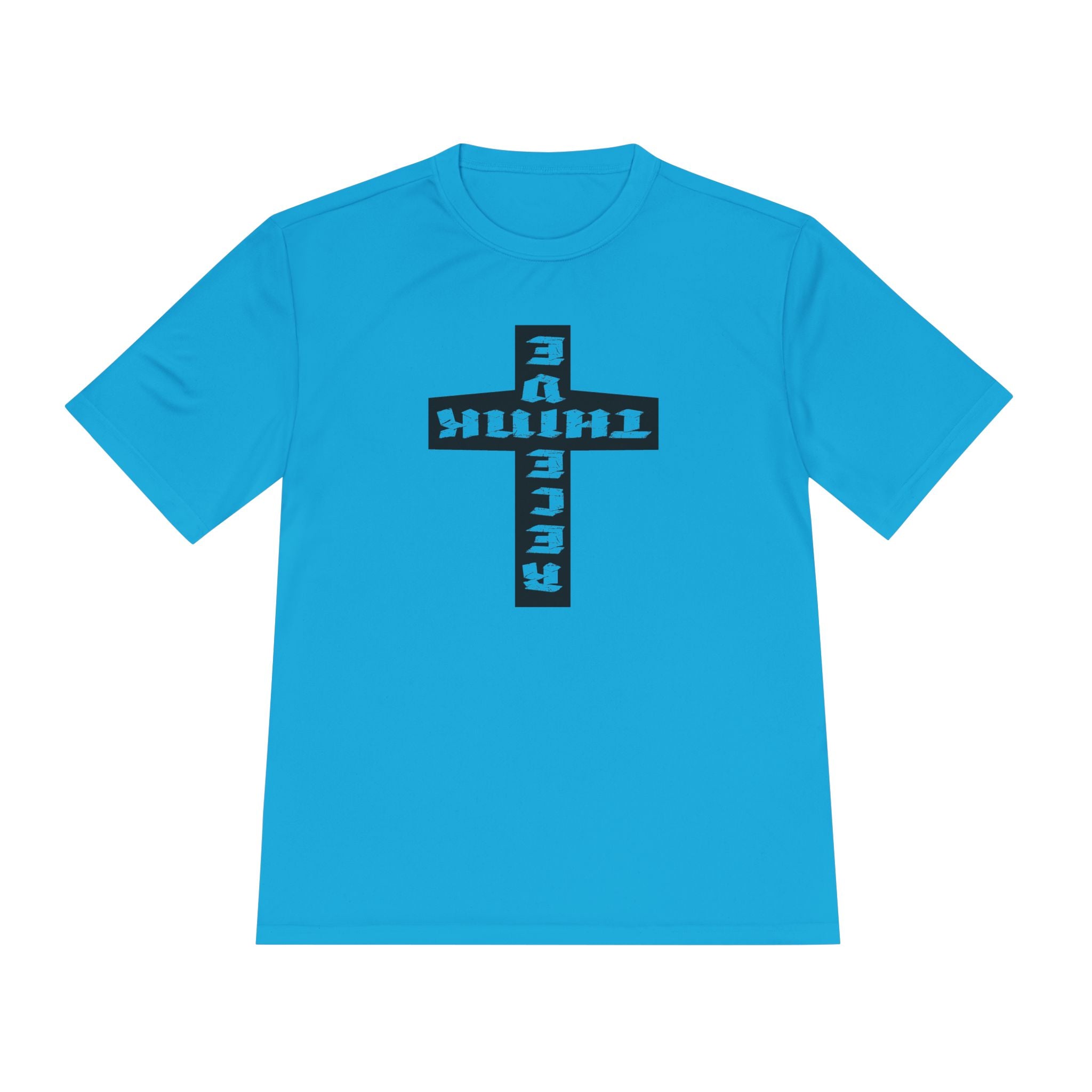 Think / Receive Reverse Cross Performance Tee —  Moisture-Wicking Shirt