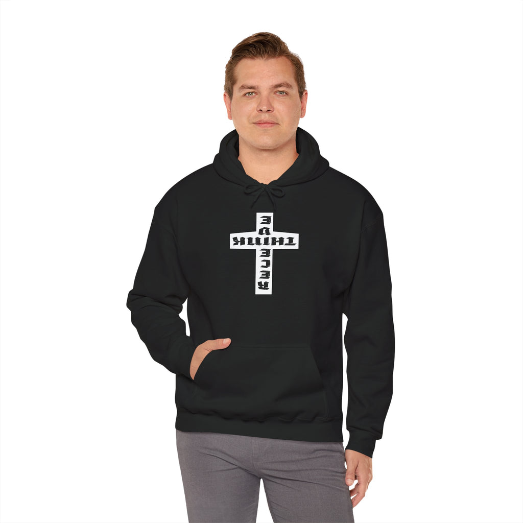 Think / Receive Reverse Cross Hoodie