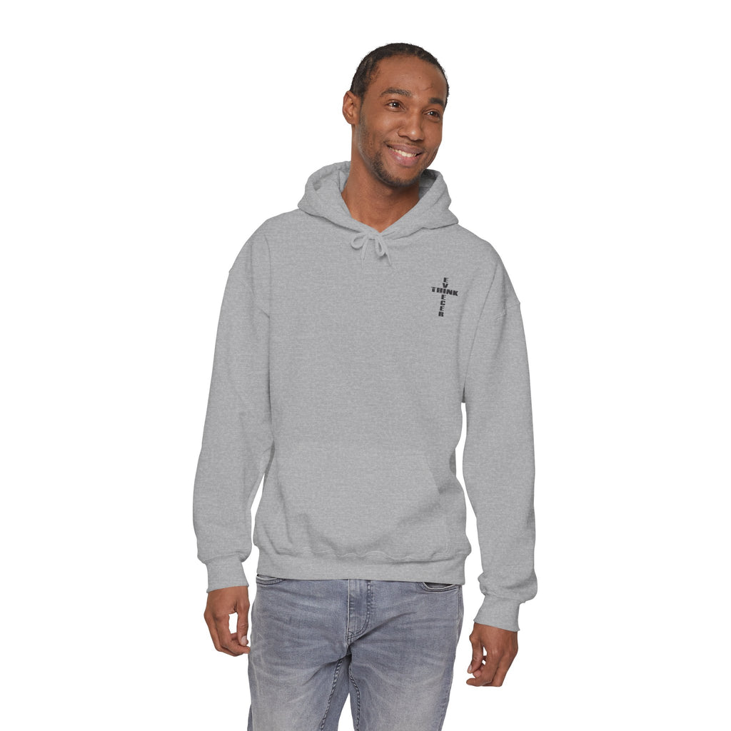 Think / Receive Small Cross Hoodie