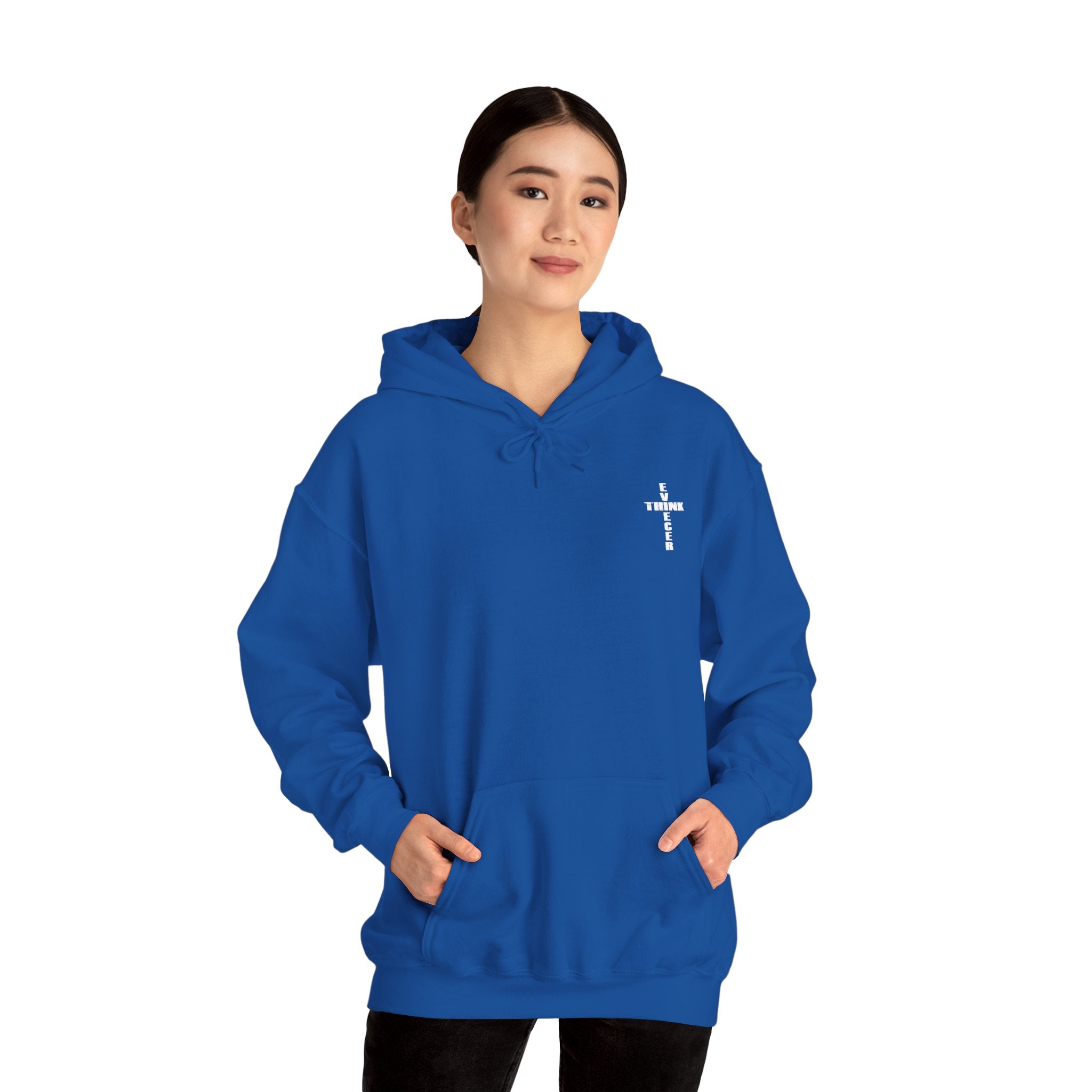 Think / Receive Small Cross Hoodie