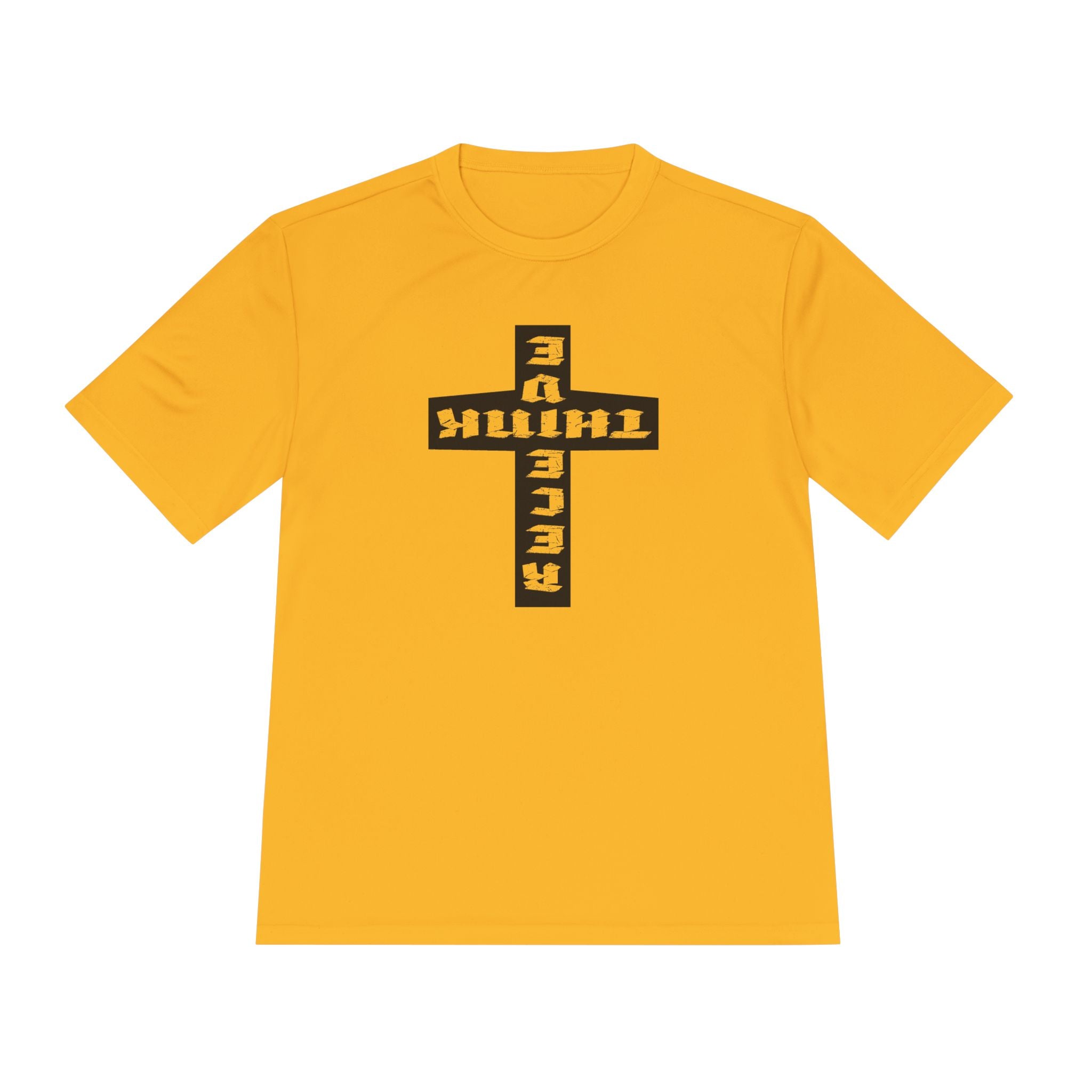 Think / Receive Reverse Cross Performance Tee —  Moisture-Wicking Shirt