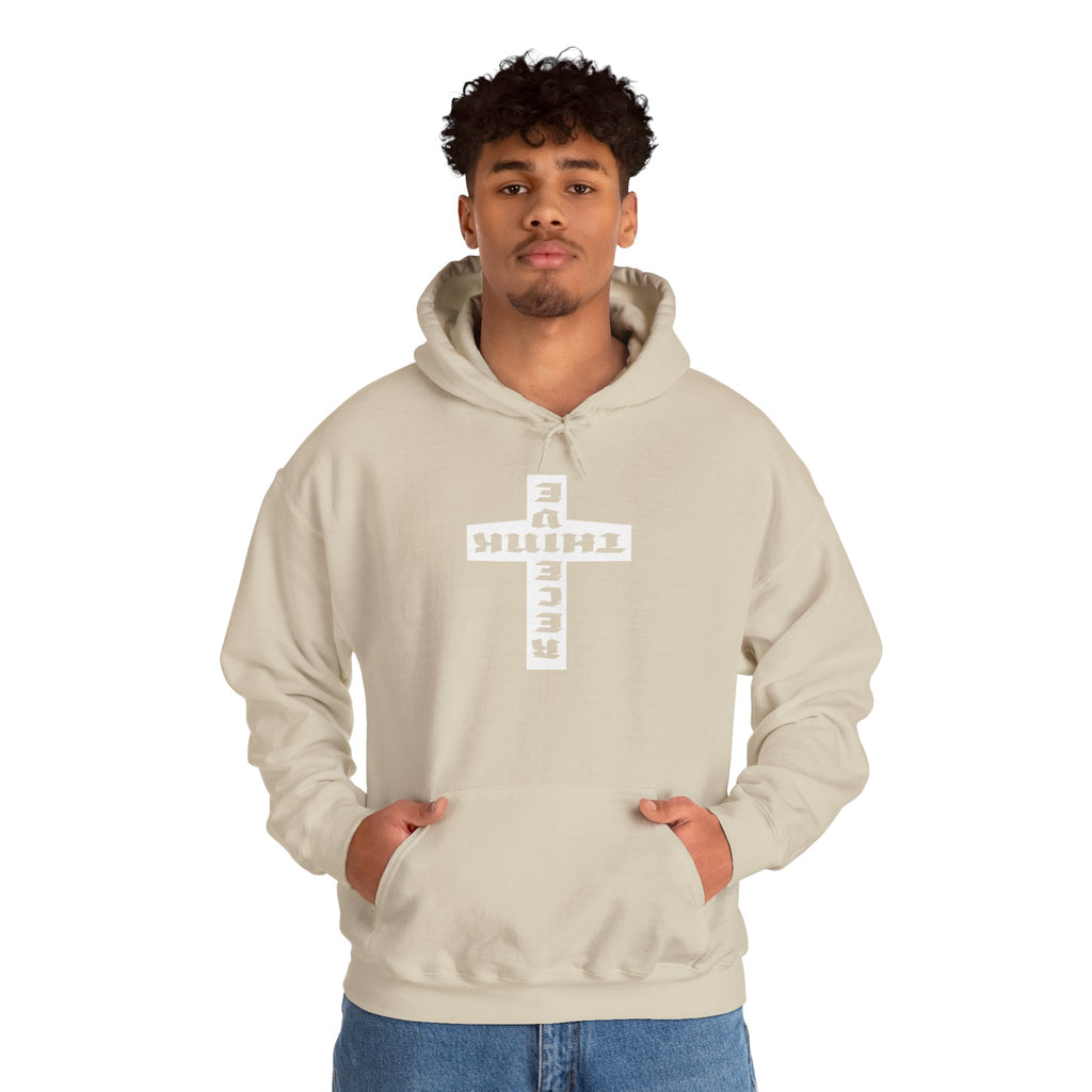 Think / Receive Reverse Cross Hoodie