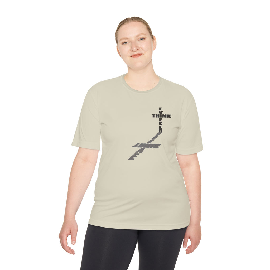 Think / Receive Small Cross Performance Tee —  Moisture-Wicking Shirt