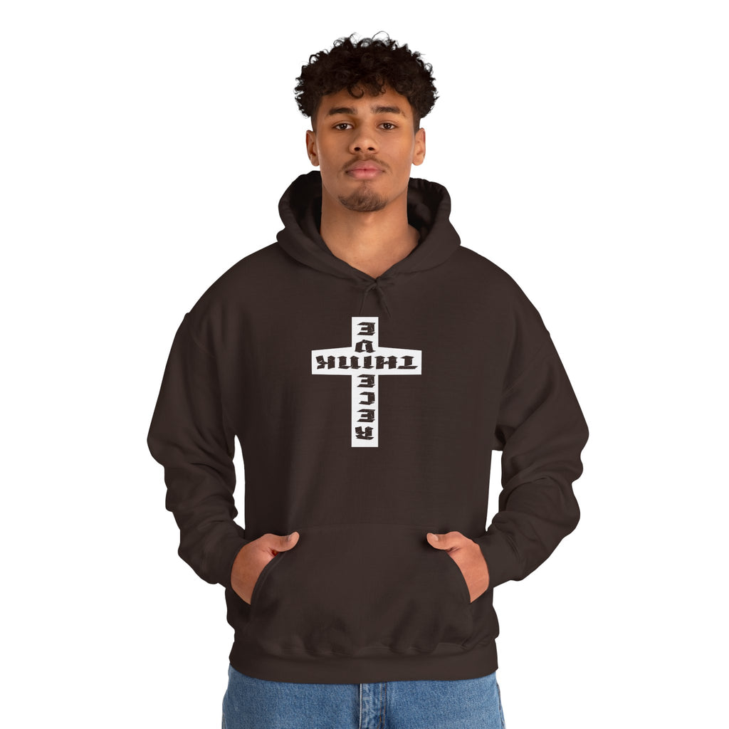 Think / Receive Reverse Cross Hoodie