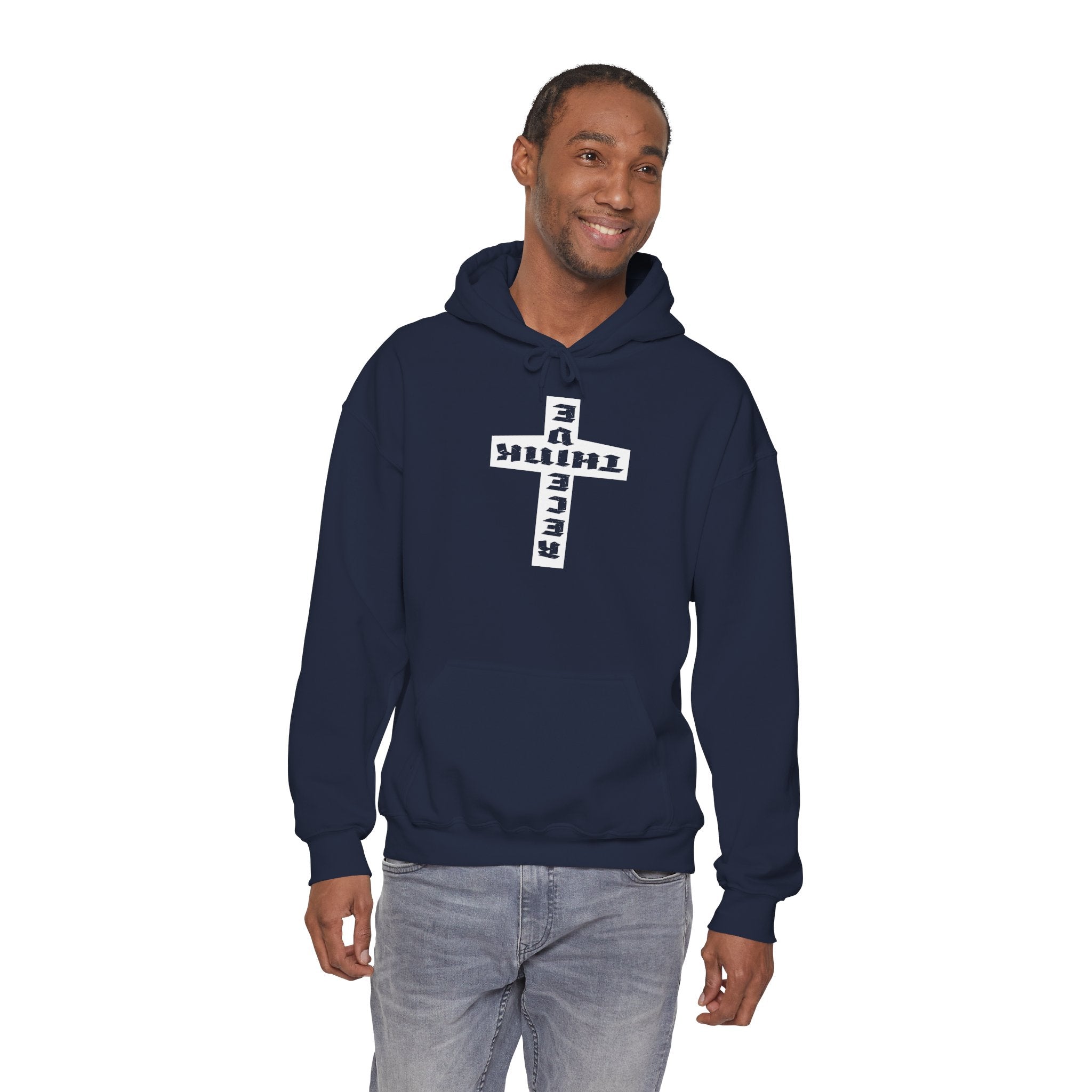 Think / Receive Reverse Cross Hoodie