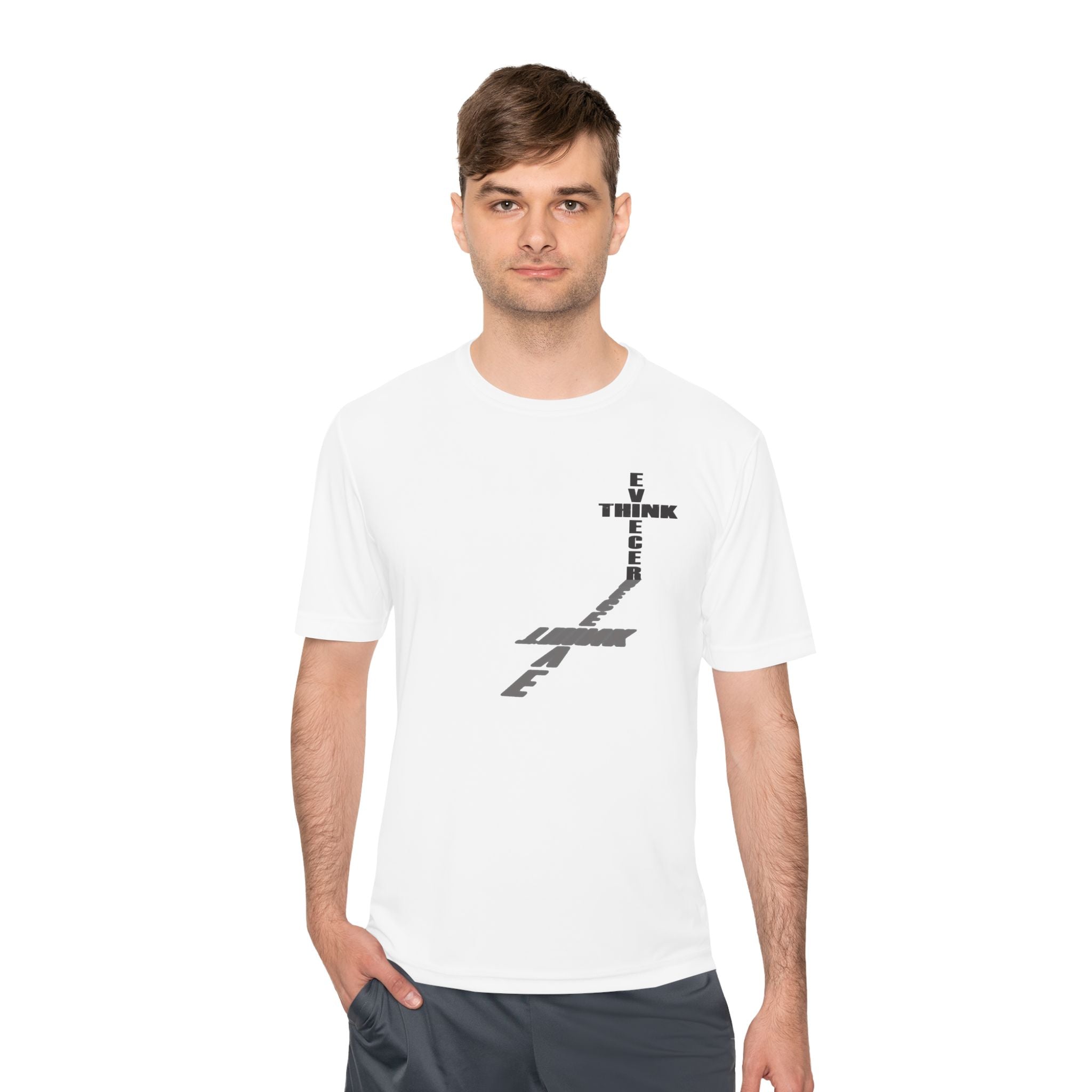 Think / Receive Small Cross Performance Tee —  Moisture-Wicking Shirt