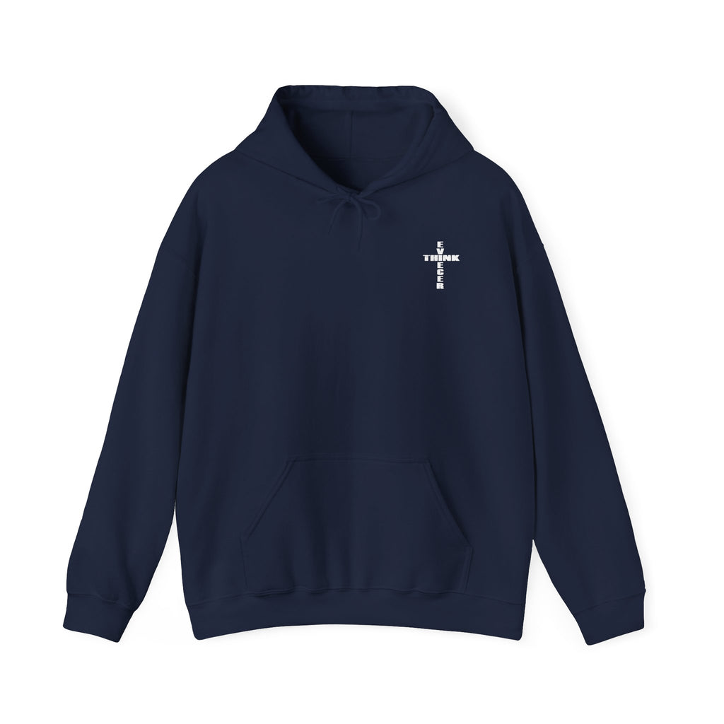 Think / Receive Small Cross Hoodie