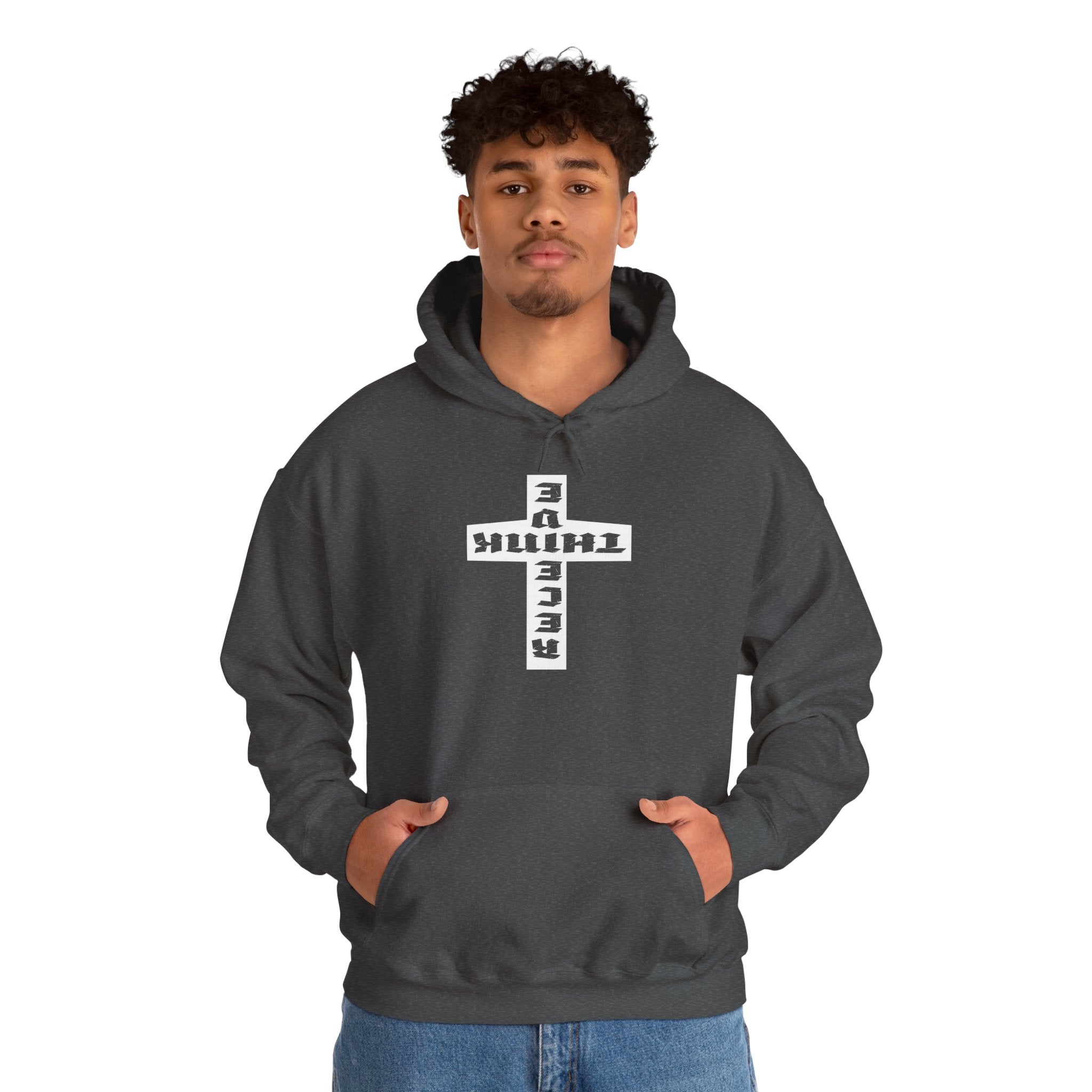Think / Receive Reverse Cross Hoodie